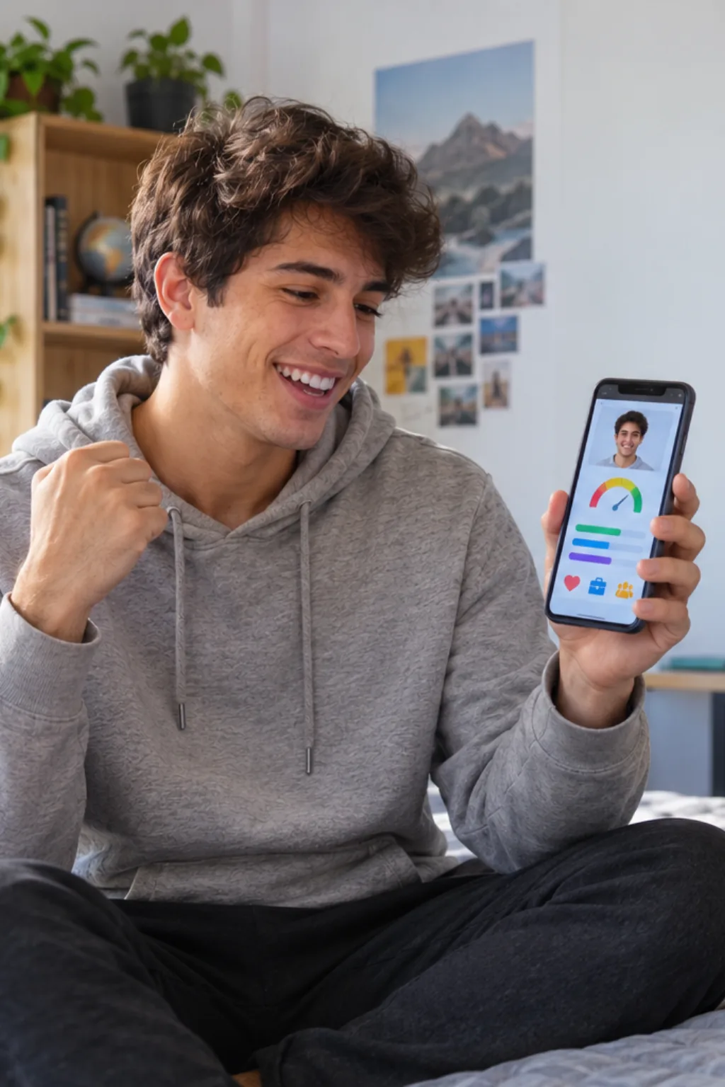 medidor de beleza como o MOGGED — exemplo criado na Avalia Foto