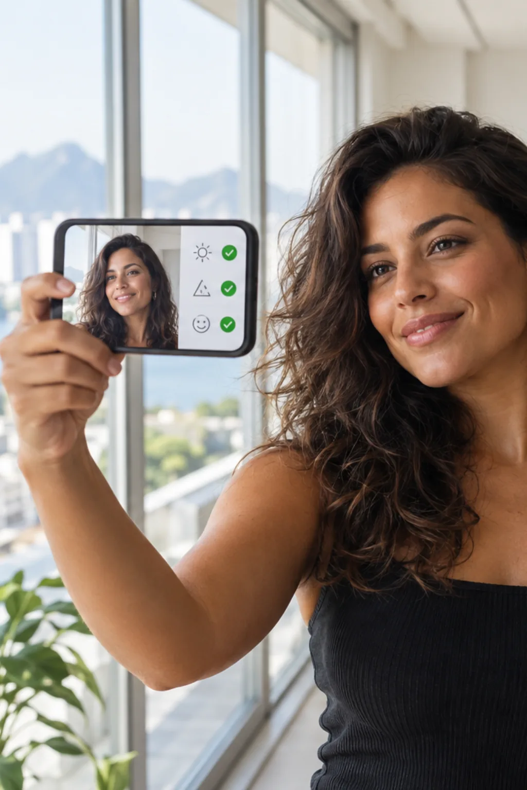 melhorar foto de perfil — exemplo criado na Avalia Foto